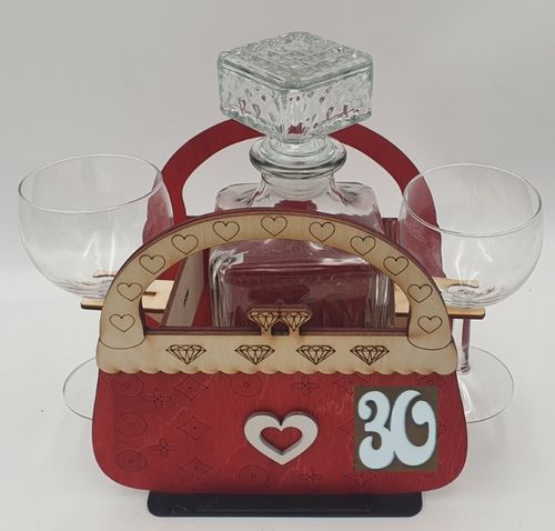 karafka + kieliszki TOREBKA 30 urodziny na Arena.pl