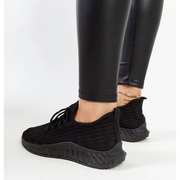 Czarne materiałowe sneakersy r.39 zdjęcie 5