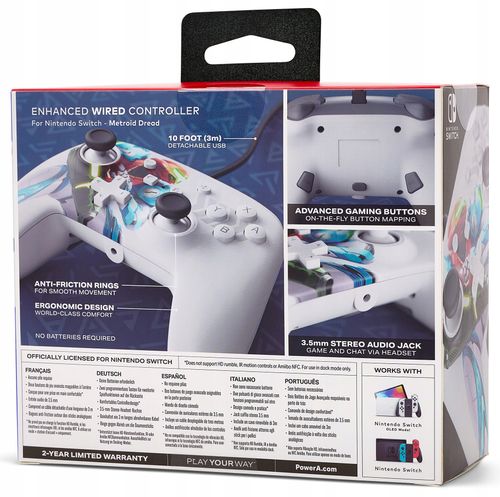 Gamepad PowerA Switch Pad Enhanced Metroid Dread na Arena.pl