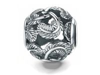 Rodowany srebrny charms do pandora listki liście leafs srebro 925 BEAD92