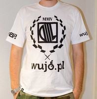t-shirt wujo diil biały m męski