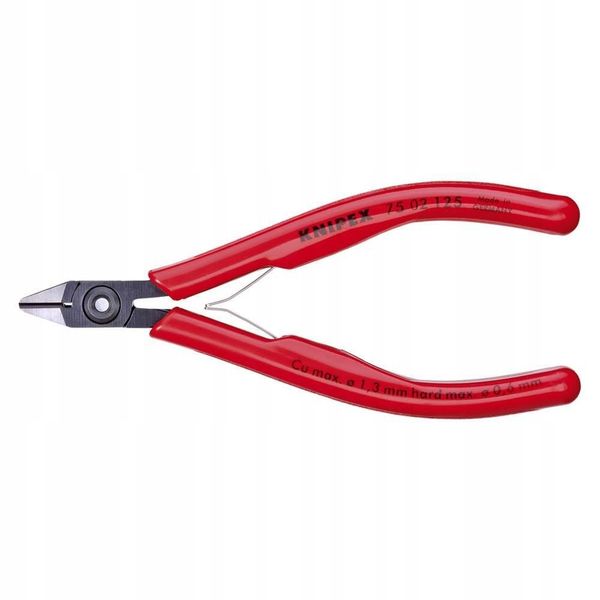 KNIPEX SZCZYPCE TNĄCE BOCZNE 125MM 75 02 125 zdjęcie 1