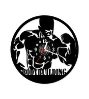 Zegar ścienny z płyty winylowej 244.13 Wyrzeźbiona sylwetka