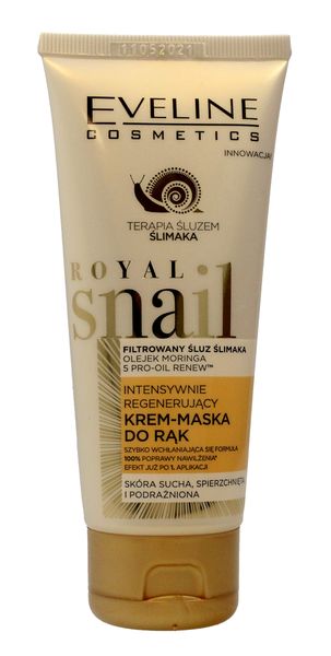 Eveline Royal Snail Krem-maska do rąk intensywnie regenerujący  100ml zdjęcie 1