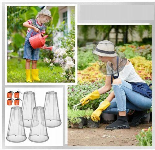 4x MOSKITIERA NA TWARZ SIATKA NA GŁOWĘ PRZECIW OWADOM NA WĘDRÓWKĘ BIWAK na Arena.pl