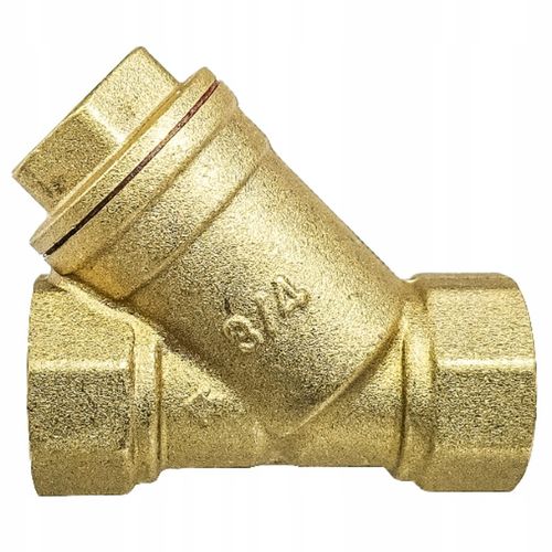 FILTR SKOŚNY MOSIĘŻNY SIATKOWY DO WODY 3/4" DN15 SOLIDNY MOCNY TMAX = 120°C na Arena.pl