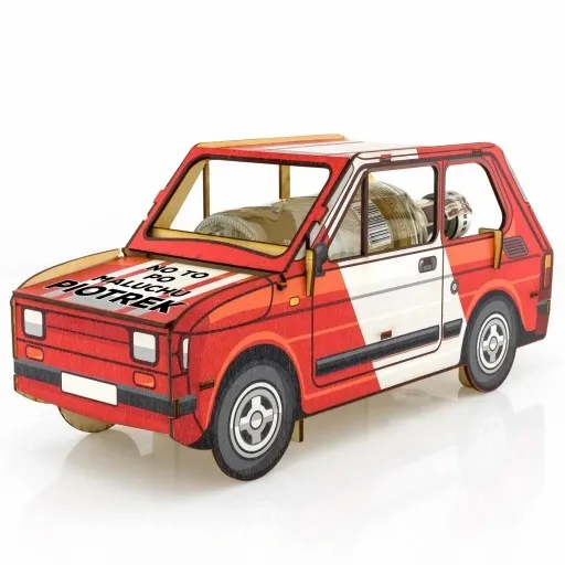 Wódowóz MALUCH kieliszki PREZENT urodziny 30 40 50 stojak na flaszkę + imię zdjęcie 1