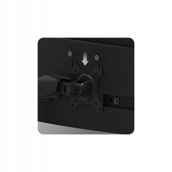 UCHWYT na 2 MONITORY TV LED LCD Biurkowy OBROTOWY 360° uniwersalny 15"- 27" zdjęcie 2