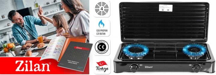 KUCHENKA GAZOWA 2 PALNIKI PRZENOŚNA + WĄŻ REDUKTOR zdjęcie 8