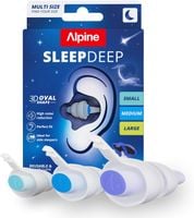 Zatyczki do spania Alpine SleepDeep Multisize S M L wygłuszające chrapanie