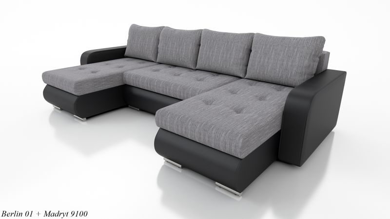 Narożnik Davos U na sprężynach, rozkładany zdjęcie 5