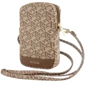 guess torebka guwbzpgcspgwbrązowy/brown zip gcube bottom stripe