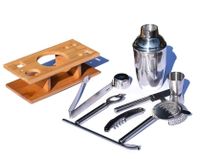 17228 Zestaw Barmański shaker 9 el do drinków shot bar