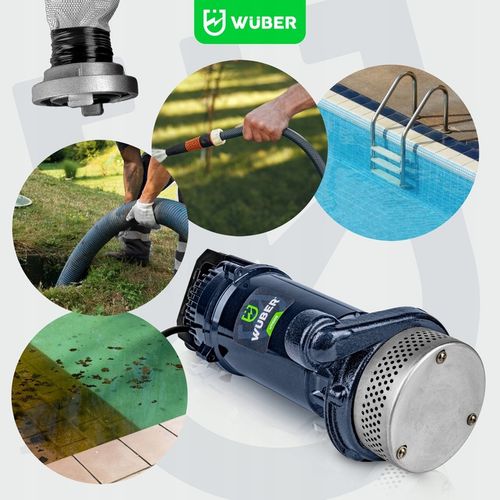 POMPA DO WODY BRUDNEJ CZYSTEJ ZANURZENIOWA SITKO SITO SZAMBA 1" WUBER na Arena.pl