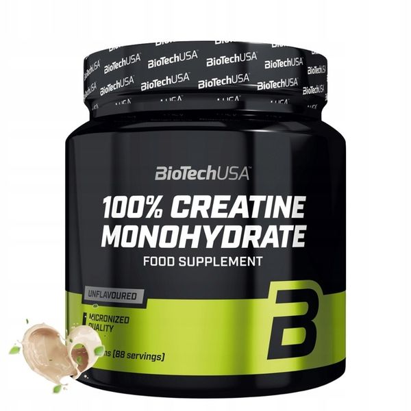 BIOTECH CREATINE 300g KREATYNA CZYSTY MONOHYDRAT WSPARCIE REGENERACJI zdjęcie 1