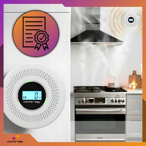 Czujnik czadu i dymu detektor tlenku węgla JKD 512COM certyfikowany na Arena.pl