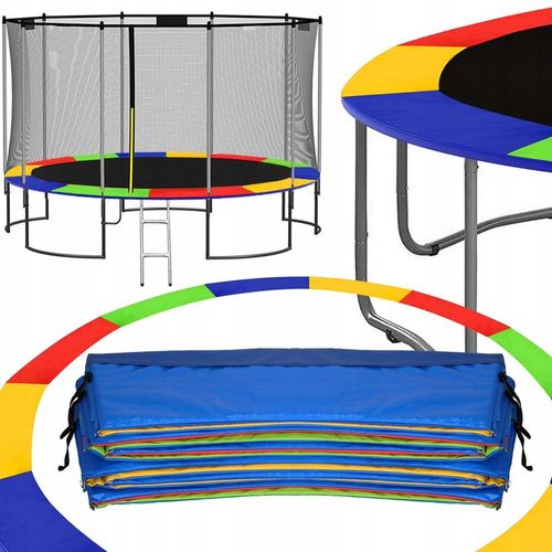 MOCNA OSŁONA SPRĘŻYN DO TRAMPOLINY 365-374 cm 12FT NA SPRĘŻYNY GRUBA MULTI na Arena.pl