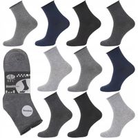 10x SKARPETY męskie BAWEŁNIANE bawełna długie MIX BEZUCISKOWE roz. 43-46