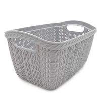 KOSZYK KNIT POJEMNIK DO ŁAZIENKI POKOJU KUCHNI 3L ORGANIZER SZARY