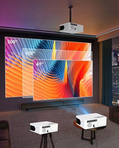 Projektor mini Rzutnik LED WiFi Android TV FULL HD 4K Autofocus do Telefonu na Arena.pl