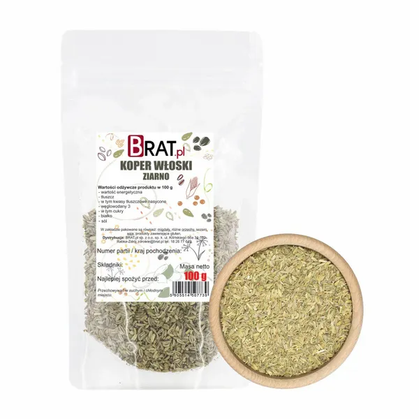 Koper włoski ziarno 100g zdjęcie 1