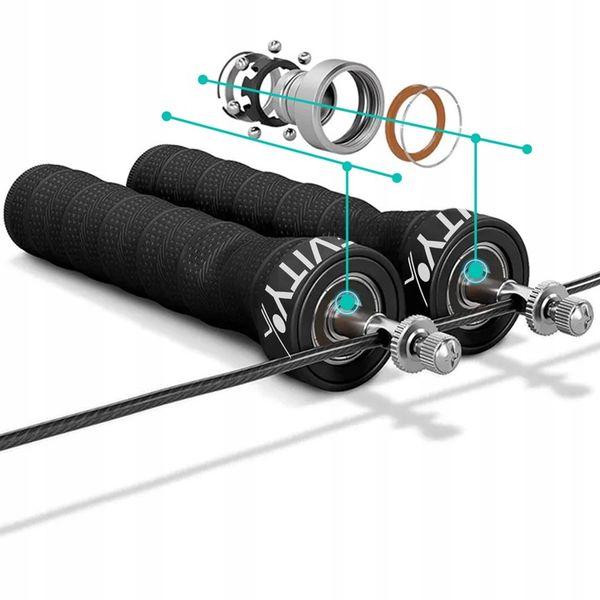 SKAKANKA BOKSERSKA ERGONOMICZNA REGULOWANA Z ŁOŻYSKAMI I OBCIĄŻENIEM 300 CM zdjęcie 14