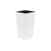 Doniczka FINEZJA 25x25 dłuto biała Lamela