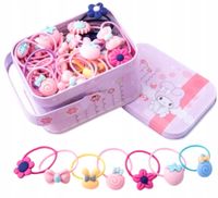 Zestaw Gumek 40Szt Do Włosów Dziecka Dziewczynki