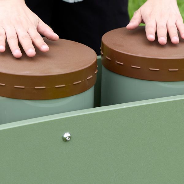 MASTERKIDZ Dwa Bębny Konga Wolnostojące Outdoor zdjęcie 4