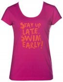Koszulka damska sportowa T-Shirt Arena Tee Slogan Pink R.S