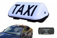 KOGUT TAXI LAMPA LED BIAŁY 30cm GAPA NA MAGNES SZPAKÓWKA UBER BOLT