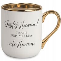 KUBEK ELEGANT PREZENT DLA KOLEŻANKI KOLEGI DO PRACY JESTEŚ ŚLICZNA WZORY