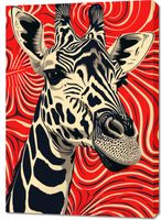 Obraz 70x100cm Wzrok Żyrafy