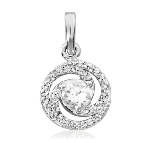 SREBRNY KOMPLET KOŁA Z CYRKONIAMI PRÓBA SREBRA 925 na Arena.pl