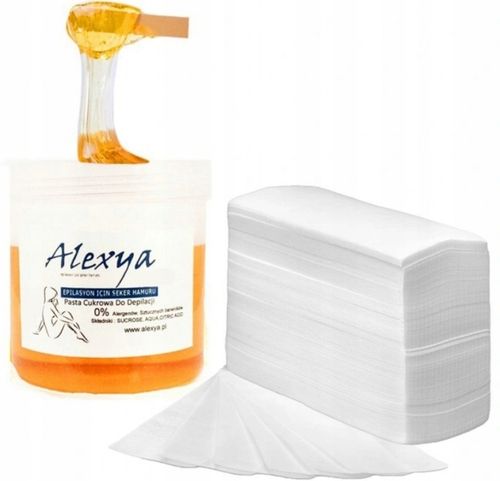 Pasta Cukrowa do depilacji + Paski + Puder lepszy chwyt MNIEJ BÓLU na Arena.pl