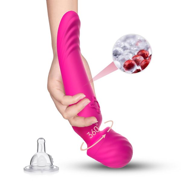 Masażer Łechtaczki Podgrzewany Wibrator 22Cm 9Tryb zdjęcie 6