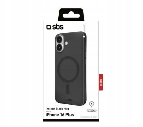 Etui plecki SBS Instinct MagSafe Czarne do Apple iPhone 16 Plus na Arena.pl