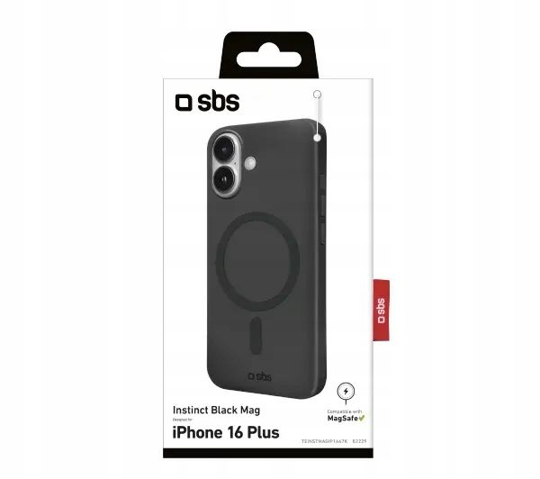 Etui plecki SBS Instinct MagSafe Czarne do Apple iPhone 16 Plus zdjęcie 3
