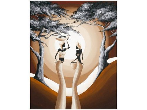 40X50CM SPACER O ZACHODZIE SŁOŃCA OBRAZ na Arena.pl