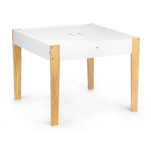 STOLIK Z KRZESŁAMI ECOTOYS ZDEJMOWANY BLAT NOGI SOSNOWE na Arena.pl