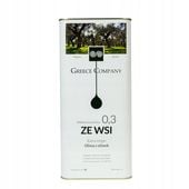 Oliwa z oliwek ZE WSI niefiltrowana Extra Virgin łagodna 0,3% 5 l