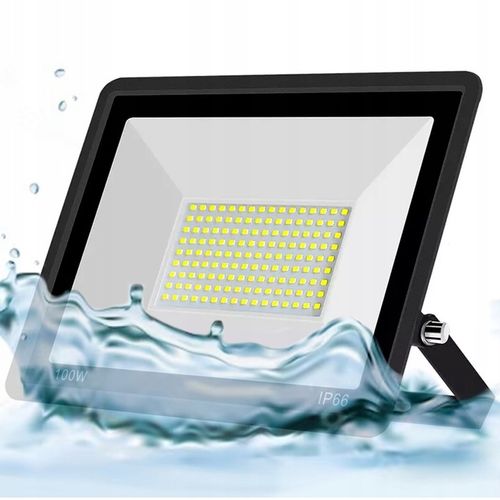 HALOGEN LED NAŚWIETLACZ LAMPA 100W REFLEKTOR SZKŁO HARTOWANE 9000lm na Arena.pl