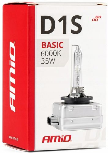 D1S 35W 1 żarówka ksenonowa żarnik XENON AMIO BASIC 6000K BARWA ZIMNA BIAŁA na Arena.pl