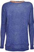 Granatowa Luźna Bluzka Zip - 34 / XS