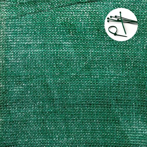 Siatka MASKUJĄCA Cieniująca ZIELONA na OGRODZENIE Płot 95% Osłona 1,5m 25m na Arena.pl