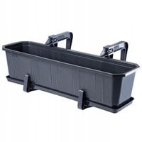 SKRZYNKA BALKONOWA DONICZKA UCHWYTY PODSTAWKA 60cm