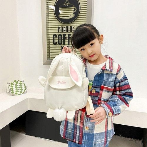 PLECAK DLA DZIECI KRÓLIK Z USZAMI - Biały (kremowy) na Arena.pl