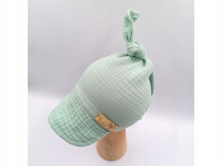 CHUSTA Z DASZKIEM CZAPECZKA MUŚLINOWA ODDYCHAJĄCA zdjęcie 6