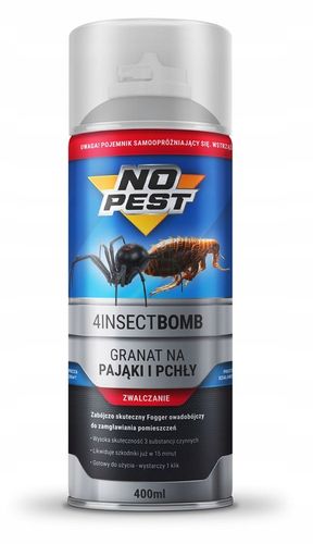 ŚRODEK SPRAY PŁYN + BOMBA DYMNA GRANAT PREPARAT NA PAJĄKI ZESTAW NO PEST na Arena.pl