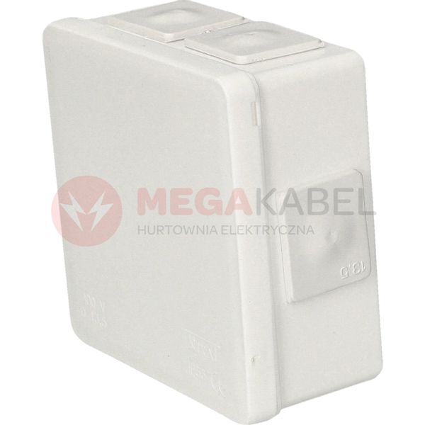 Puszka biała n/t 80x80x32 IP55 guma 002-01 ViPlast zdjęcie 2
